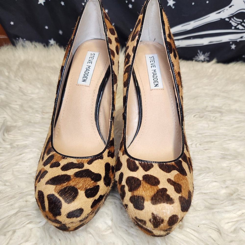 Steve Madden Bevv-L Leopard Print Heels